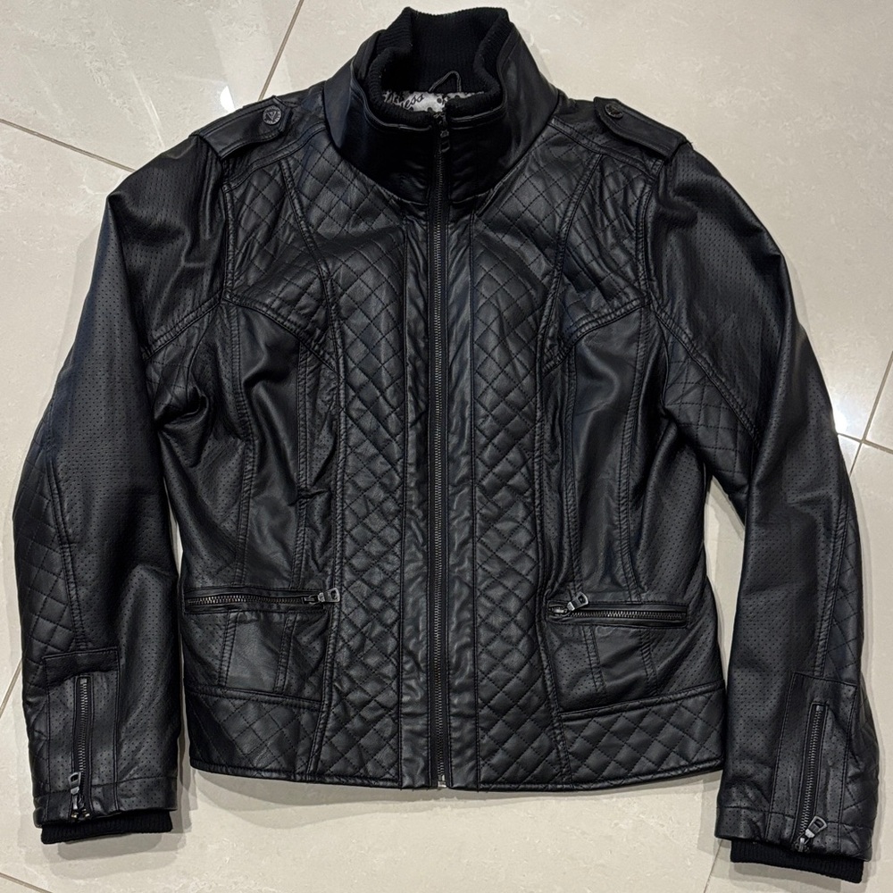 Guess Moto Faux Leather Jacket